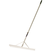 Pro Level Rakes, Aluminum Handle, 36" W, Aluminum Blade, 36 Tines GTA Hardware Inc
