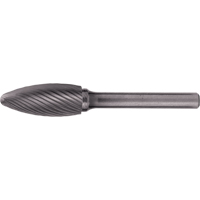 Fraises au carbure solide - Forme de flamme CLEVELAND, 1/8" Tige GTA Hardware Inc