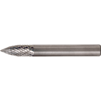 Fraises au carbure solide - Arboriforme avec extr&eacute;mit&eacute; en pointe CLEVELAND, SG-13, 1/2" dia., 1/4" Tige, 3/4" Prof. de la coupe GTA Hardware Inc