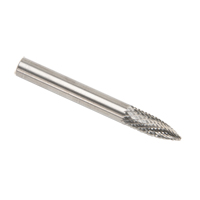 Fraises au carbure solide - Arboriforme avec extr&eacute;mit&eacute; en pointe CLEVELAND, SG-1, 1/4" dia., 1/8" Tige GTA Hardware Inc