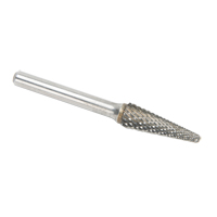 Fraises au carbure solide - Forme conique, extr&eacute;mit&eacute; rayon de 14° CLEVELAND, 1/4" Tige GTA Hardware Inc