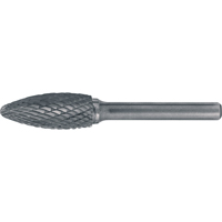 Fraises au carbure solide - Forme de flamme CLEVELAND, 1/2" dia., 1/4" Tige GTA Hardware Inc