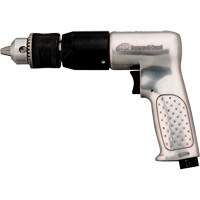 Air Drill, 4 CFM, 1/4" NPTF, 94 dBA, 1/2" Chuck, Keyed GTA Hardware Inc