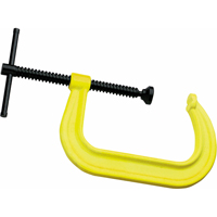 Hi-Vis Safety C-Clamp, 2-1/8" (54 mm) Capacity, 2-1/4" (57 mm) Throat Depth GTA Hardware Inc