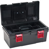 Heavy-Duty Tool Box, 17-1/2" W x 9-1/2" D x 8" H, Black GTA Hardware Inc