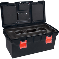 Coffres &agrave; outils en plastique, 22" la x 11" p x 10-1/2" h, Noir GTA Hardware Inc