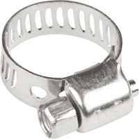 Hose Clamps - Stainless Steel Band & Screw, Min Dia. 1/5", Max Dia. 5/8" GTA Hardware Inc
