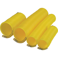 Nylon Coil Air Hose With Fittings, Air, 1/4" ID x 25' L, Nylon, 200 PSI at 23°C GTA Hardware Inc