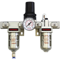 Filtreur/r&eacute;gulateur & lubrificateur modulaire Airflo (manom&egrave;tre compris), 1/4" NPT GTA Hardware Inc