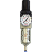 Modular Filter/Regulator, 1/4" NPT, 150 PSI, 0.5 fl.oz. Capacity GTA Hardware Inc