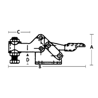 Brides de fixation horizontale - S&eacute;rie 205 GTA Hardware Inc