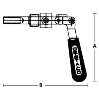 Crampons articul&eacute;s droits - S&eacute;rie 601, Capacit&eacute; de 5/8" (15,875 mm), Force de serrage de 100 lb GTA Hardware Inc