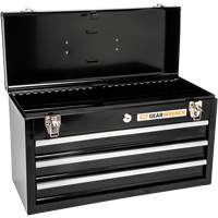 Boîte &agrave; outils portative, 20" la, 3 tiroirs, Noir GTA Hardware Inc