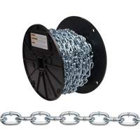 Chaîne torsad&eacute;e, Acier &agrave; faible teneur en carbone, #2 x 125' (38,1 m) l, Charge d'utilisation 325 lb (0,1625 tonne) GTA Hardware Inc