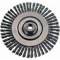 Wire Wheel Brushes, 4-7/8" Dia., 0.02" Fill, 5/8"-11 Arbor, Stainless Steel GTA Hardware Inc