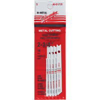 Jigsaw Blades, Bi-Metal, U-Shank, 2-3/4" L, 18 TPI GTA Hardware Inc