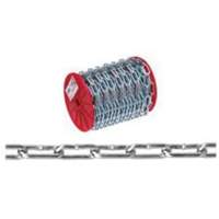 Straight Link Coil Chain, Low Carbon Steel, 2/0 x 120' (36.6 m) L, 520 lbs. (0.26 tons) Load Capacity GTA Hardware Inc