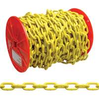 Proof Coil Chain, Low Carbon Steel, 3/16" x 100' (30.4 m) L, Grade 30, 800 lbs. (0.4 tons) Load Capacity GTA Hardware Inc
