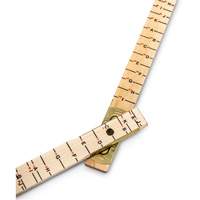 Red End&reg; Oversized Brick Mason Rule, 6' L, Wood, 1/16" Graduations GTA Hardware Inc