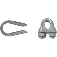 Wire Rope Clips with Thimble Set GTA Hardware Inc