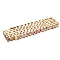 Red End&reg; Rule with Two 6" Slide Rule Extensions, 6' L, Wood, 1/16" Graduations GTA Hardware Inc