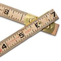 Folding Rule, 6' L, Wood, 1/16" Graduations GTA Hardware Inc