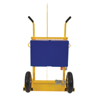 Welding Cylinder Torch Cart, Pneumatic Wheels, 24" W x 19-1/2" L Base, 500 lbs. GTA Hardware Inc