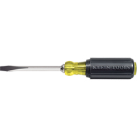 Tournevis industriels fendu &agrave; pointe en losange, 1/4", 8-11/32" lo, Prise Coussin&eacute;e GTA Hardware Inc