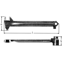 l&eacute;s &agrave; bonde, 2-1/2", Longueur de 15-1/15" GTA Hardware Inc