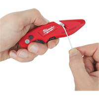 Couteau utilitaire rabattable Fastback, 2" lame, lame en Acier au carbone, poign&eacute;e en M&eacute;tal GTA Hardware Inc