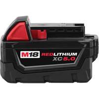 M18 Redlithium XC5.0 Extended Capacity Battery Pack, Lithium-Ion, 18 V, 5 A GTA Hardware Inc