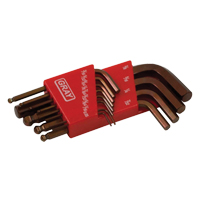 Short Ball End Hex Key Set, 13 Pcs., Imperial GTA Hardware Inc