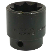 Socket, Impact, 1", 1/2" Drive, 8 Points GTA Hardware Inc