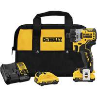 Trousse de tournevis &agrave; moteur sans balai Xtreme, 1/4", 12 V, 200 UWO couple max., Lithium-ion bloc-pile GTA Hardware Inc