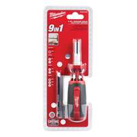 Tournevis &agrave; embouts multiples 9 en 1, 9" lo, Prise Coussin&eacute;e GTA Hardware Inc