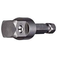 Adapter & Extension, 1/4" Drive Size, 3/8" Male Size, Ball, 4" L GTA Hardware Inc