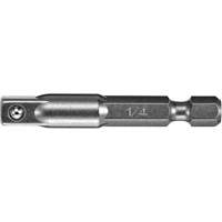 Adapter & Extension, 1/4" Drive Size, 1/4" Male Size, Pin, 8" L GTA Hardware Inc