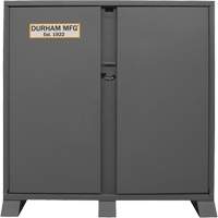 Armoire de rangement avec tablettes pour le chantier, Acier, 47,5 pi³, Gris GTA Hardware Inc