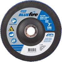 BlueFire R884P Coarse Grit Flap Disc, 7" x 7/8", Type 27, 80 Grit, Zirconia Alumina GTA Hardware Inc