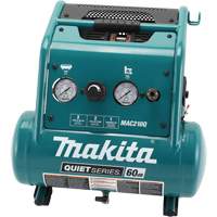 Quiet Series Air Compressor, Electric, 2 Gal (2.4 US Gal), 135 PSI, 120/1 V GTA Hardware Inc