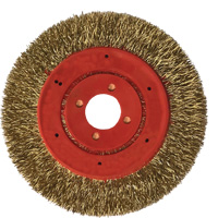 No Throw Partial Encapsulated Wire Wheel, 3" Dia., 0.012" Fill, 1/4" Arbor GTA Hardware Inc