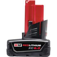 M12 Redlithium XC6.0 Battery, Lithium-Ion, 12 V, 6 Ah GTA Hardware Inc