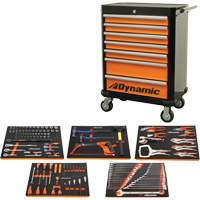 Auto Mechanic Set with Rolling Cabinet, 125 Pieces GTA Hardware Inc