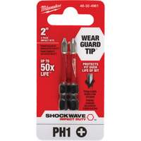 Embout de tournevis Shockwave Impact Duty, Phillips, #1, Prise 1/4" GTA Hardware Inc