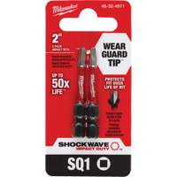 Embout de tournevis Shockwave Impact Duty, Carr&eacute;e, #1, Prise 1/4" GTA Hardware Inc