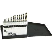 Jeu de forets m&eacute;triques courts DRILLCO, 13 morceaux, Acier rapide GTA Hardware Inc