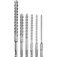 MX4 4-Cutter Rotary Hammer Drill Bit Kit, 6 Pieces, Carbide GTA Hardware Inc
