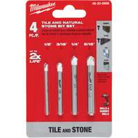 Natural Stone Bit Set, 4 Pieces, Carbide GTA Hardware Inc