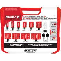 Electrician's Bi-Metal Hole Saw Set, 16 Pieces GTA Hardware Inc