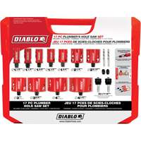 Plumber's Bi-Metal Hole Saw Set, 17 Pieces GTA Hardware Inc